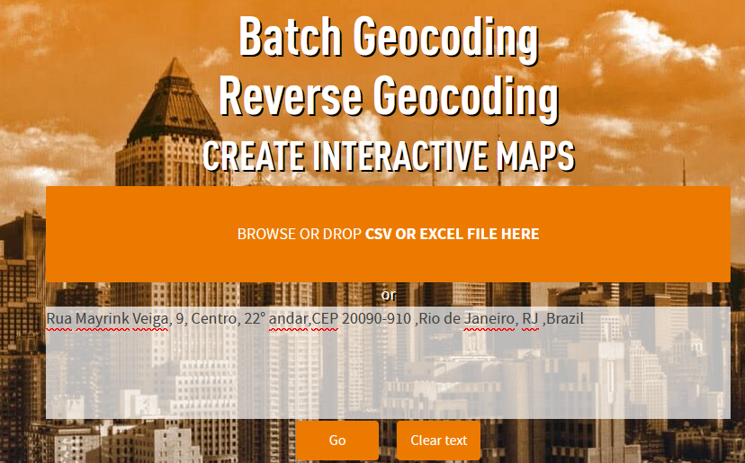 batch geocode brazilian addresses with csv2geo