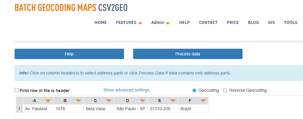 designate each address token to describe what portion of the address will each token contain