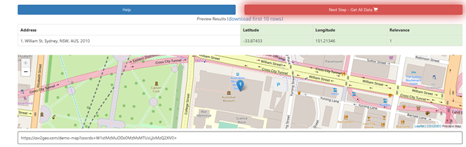 plot markers on map after address to lat long