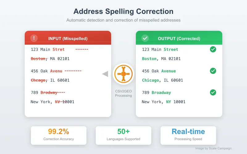 Automatic Address Spelling Correction