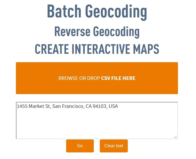 paste address for batch geocoding