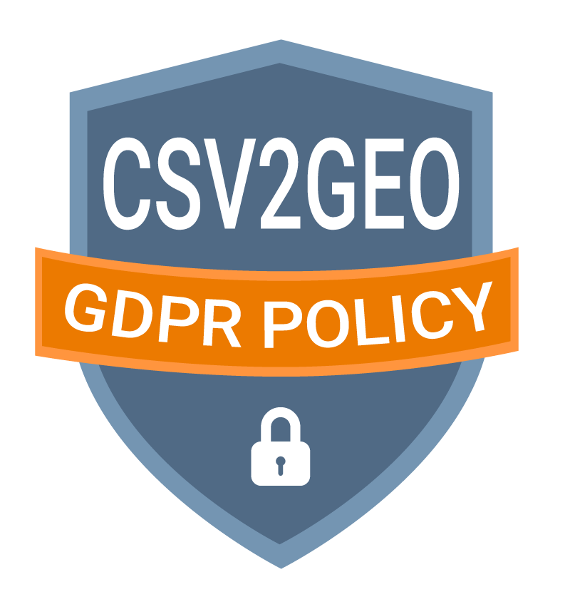 csv2geo guards GDPR